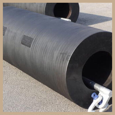 해양 도킹을 위한 고에너지 흡수, 저반력, 긴 수명 사이클의 원통형 고무 펜더